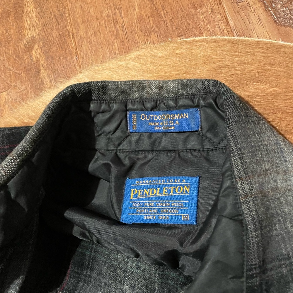 Pendleton Men’s Wool Button Down Shirt | Medium - image 8